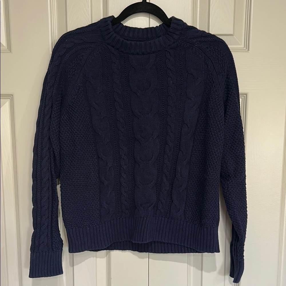 GAP Dark Blue Cable Knit Women's Sweater